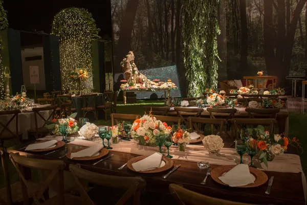 Matrimonio en tonos naranjas y verdes - Imagen